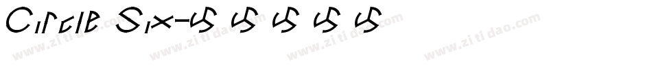 Circle Six字体转换